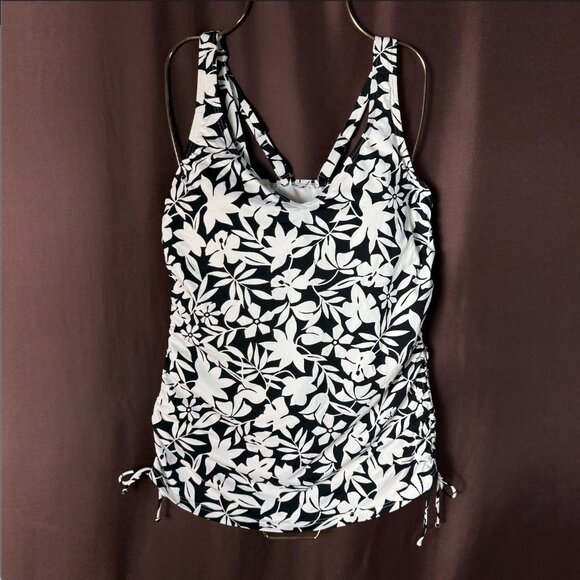Lands' End Women's 2-10 LONG Chlorine Resistant Adjustable Underwire Tankini Swi - Picture 1 of 11
